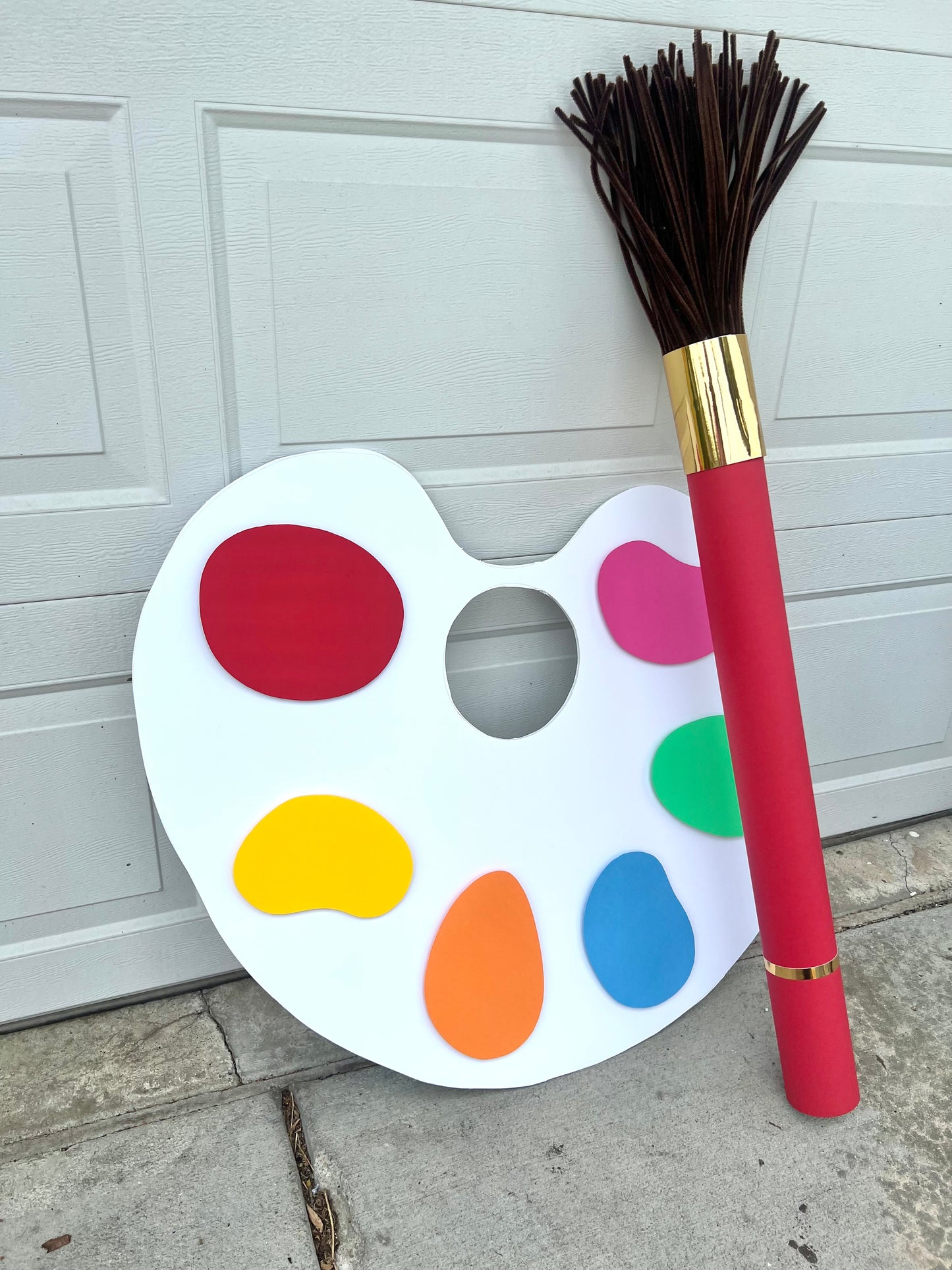 Paint Pallette and Brush Set