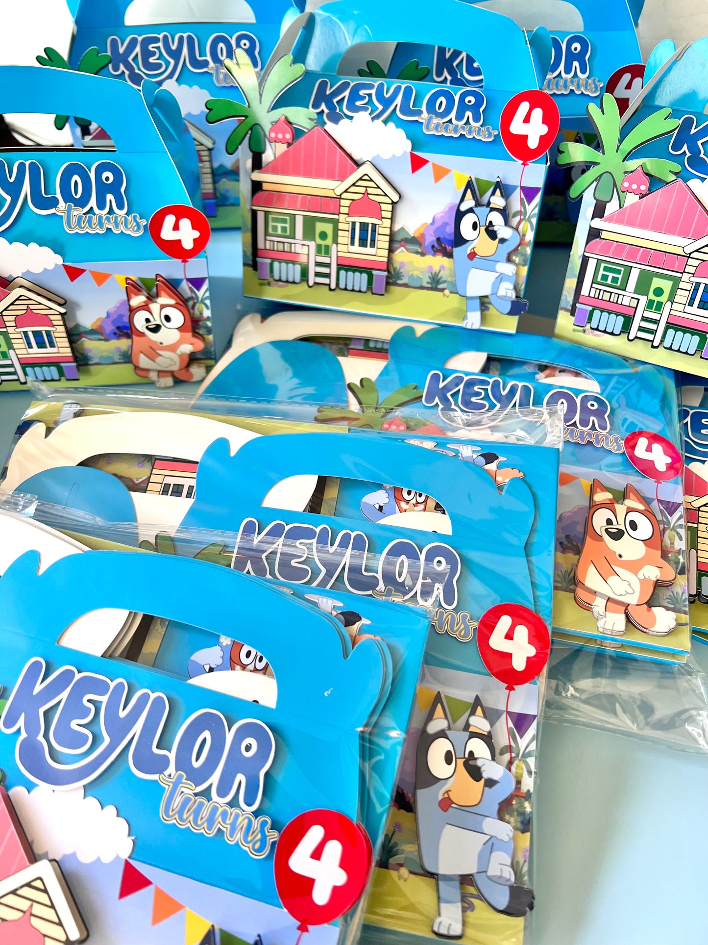 Blue Dog Favor Box