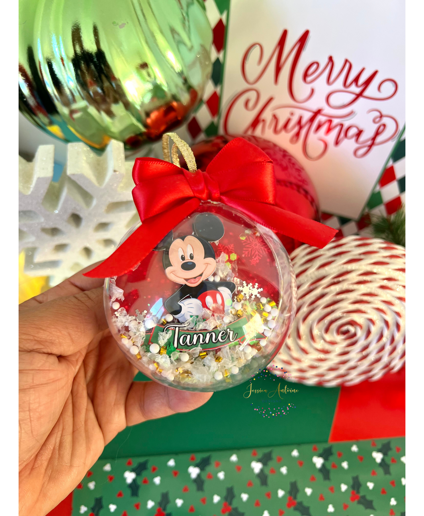Mouse Shaker Ornament