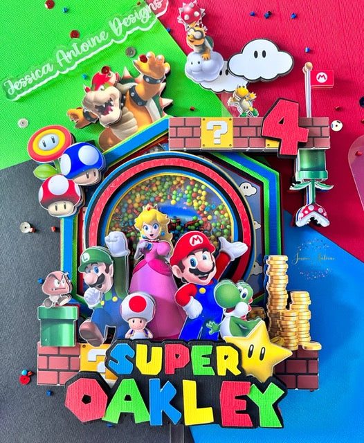 Super Bros Cake Topper