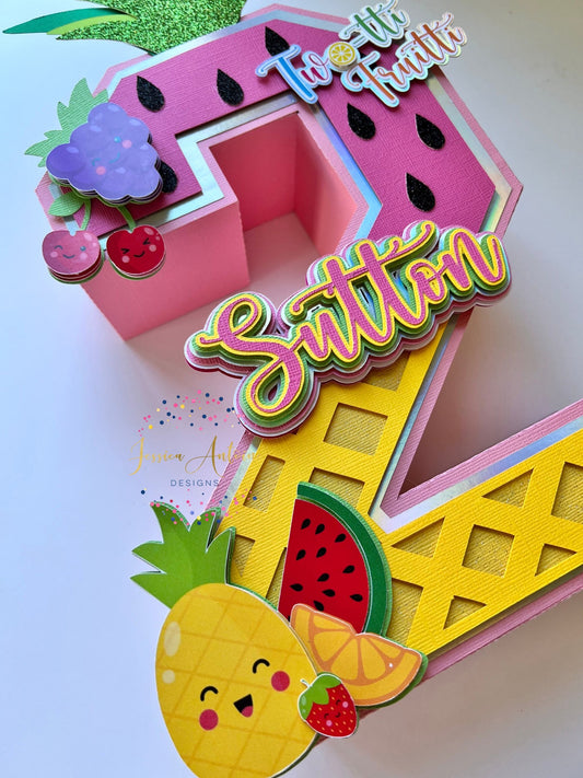 Fruit 3d Letters - Fruit Party Letters