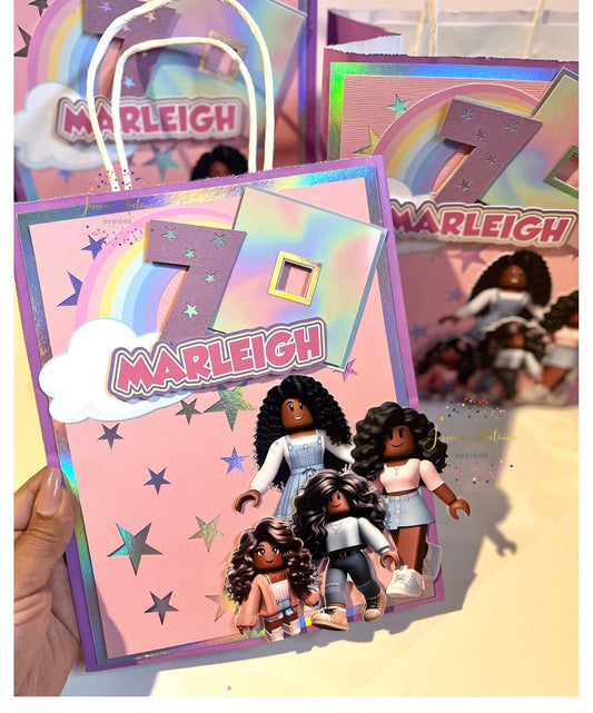 Gamer Girl Gift Bags - Gamer Girl Favor Bags