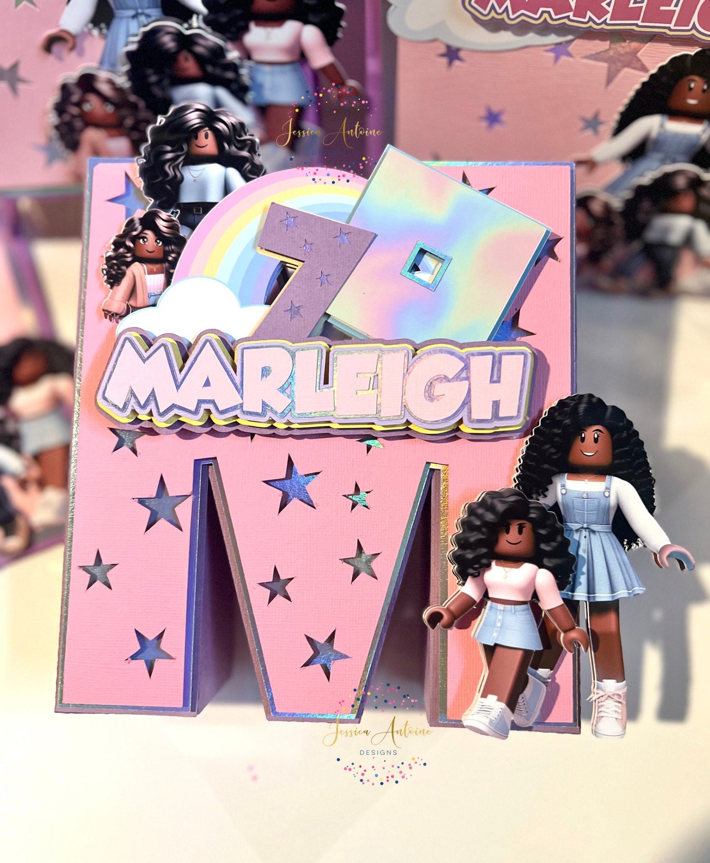 Gamer Girl 3d Letters - Gamer Girl Party Letters