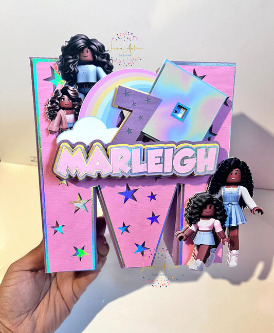 Gamer Girl 3d Letters - Gamer Girl Party Letters