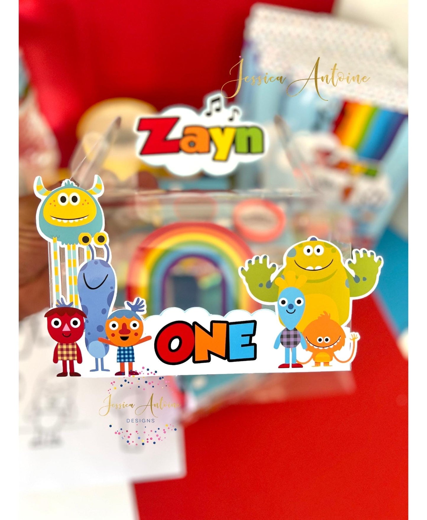 Super Simple Songs Clear Favor Box - Noodle and Pals Birthday - Super Simple Songs Party Favor