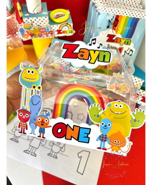 Super Simple Songs Clear Favor Box - Noodle and Pals Birthday - Super Simple Songs Party Favor