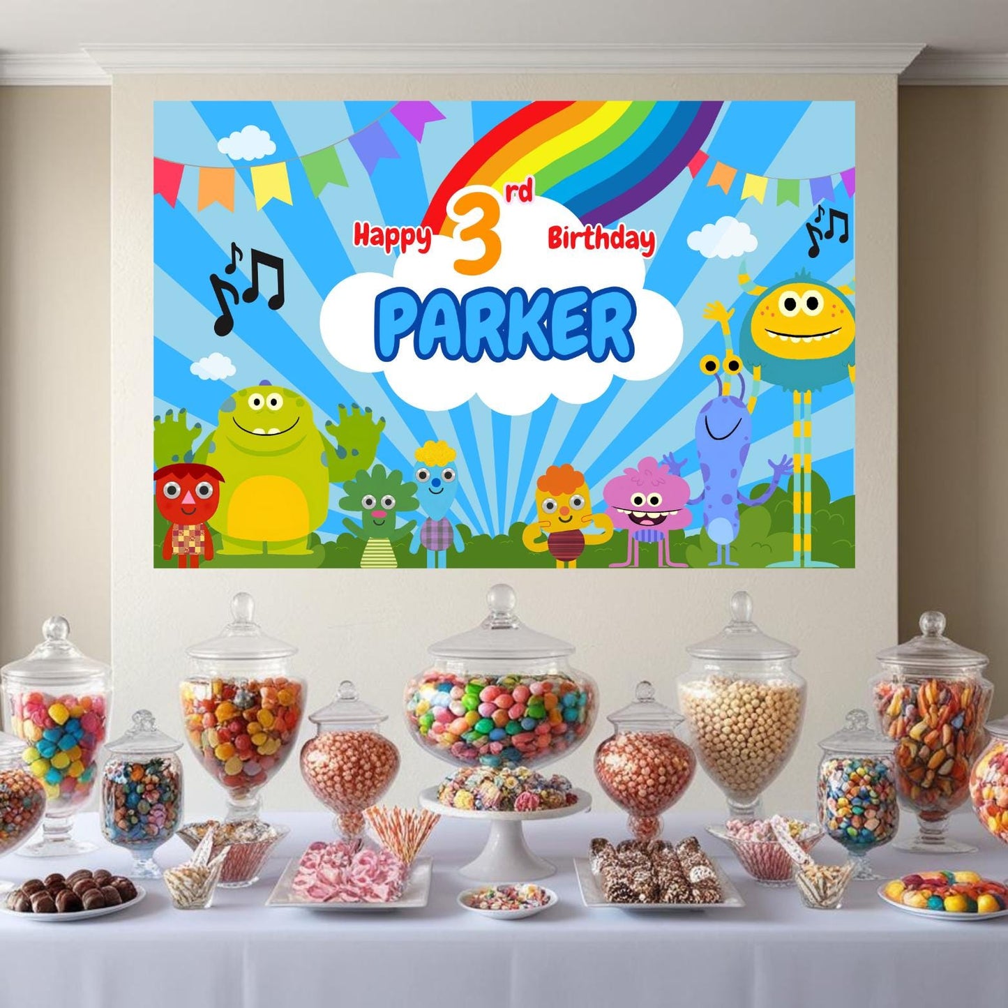 Super Simple Songs Backdrop- Editable Printable Customizable