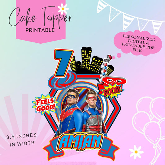 Henry Danger Digital Cake Topper - Made to Order- Printable Cake Topper