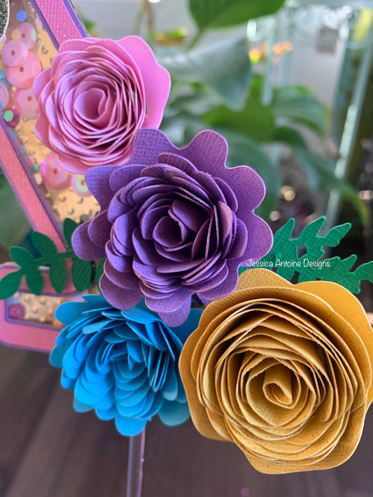 Floral Birthday Caketopper