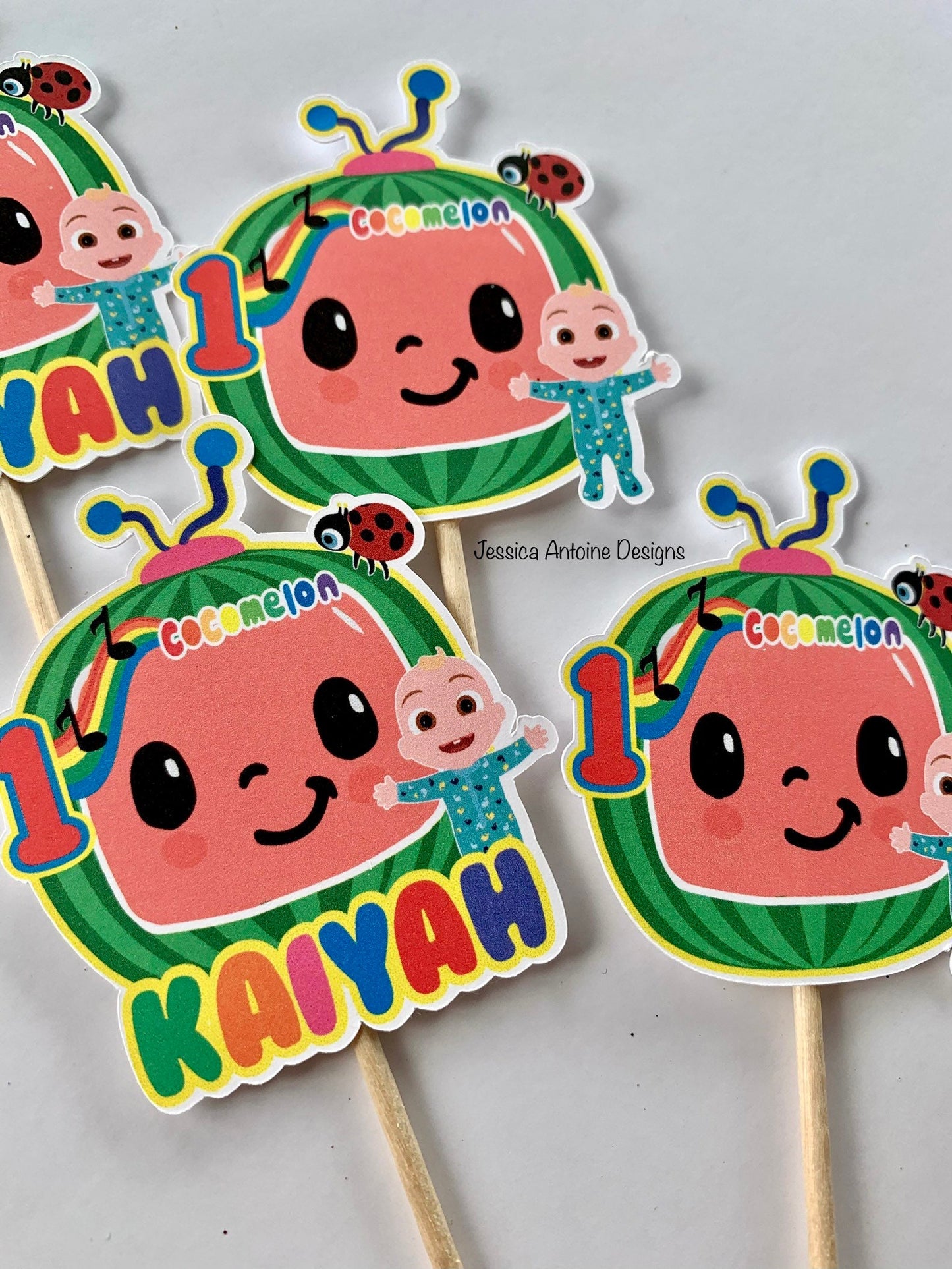 Melon Cupcake Toppers