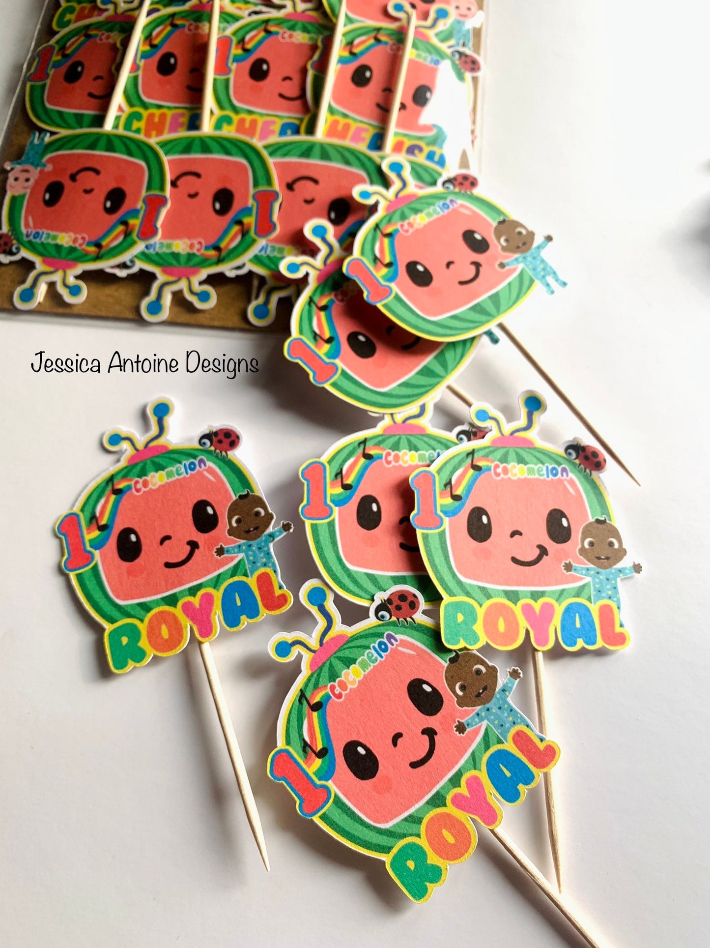 Melon Cupcake Toppers
