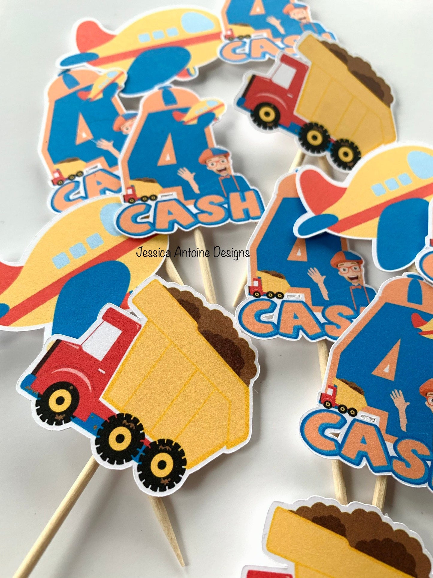 Blippi Cupcake Toppers