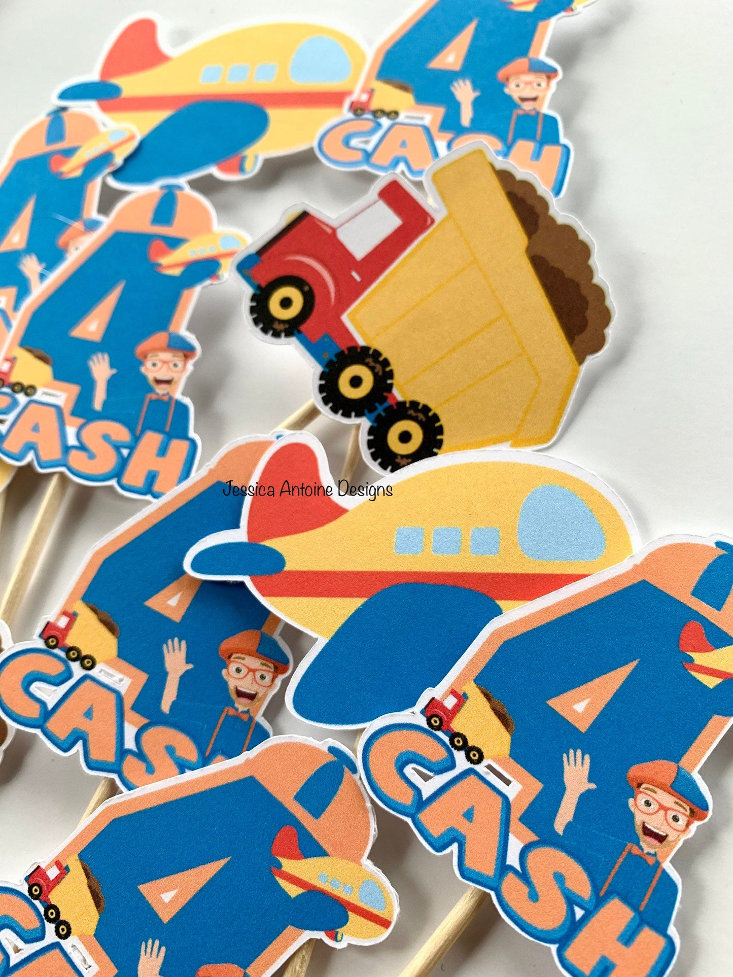 Blippi Cupcake Toppers