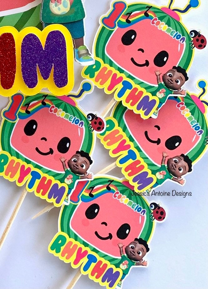 Melon Cupcake Toppers