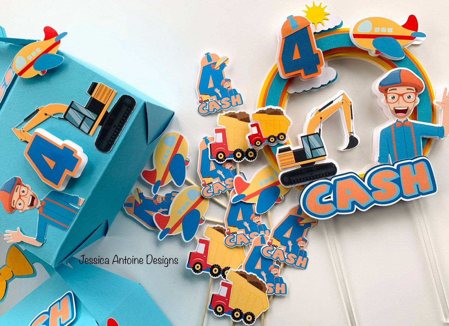 Blippi Cupcake Toppers