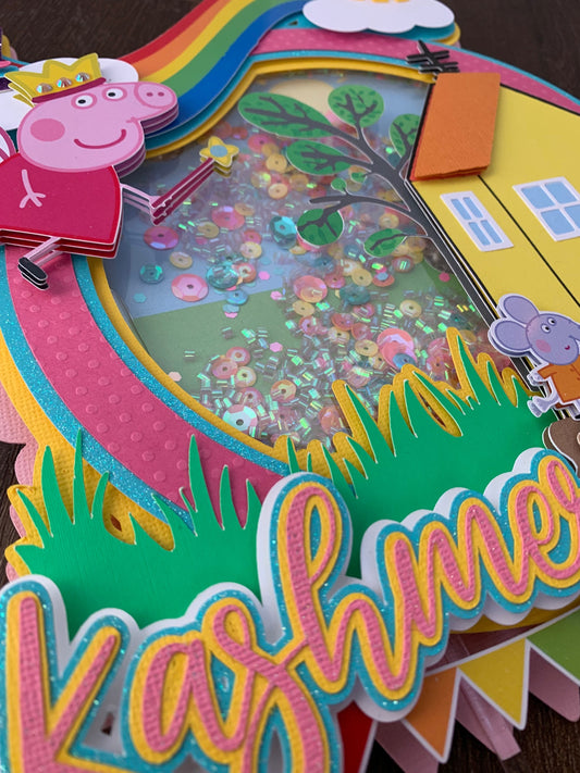 Pig Shaker Cake Topper