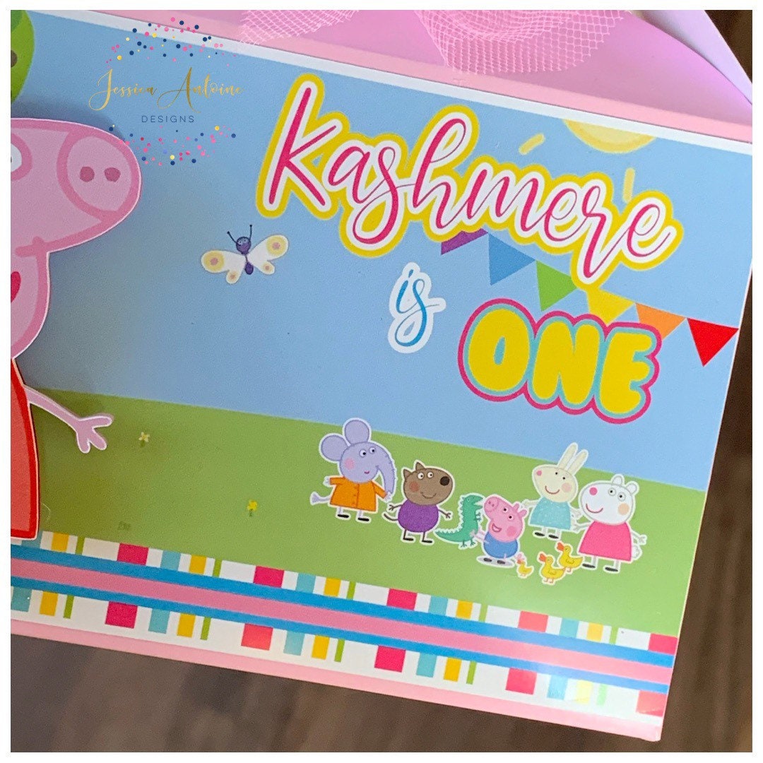 Pig Favor Gable Boxes