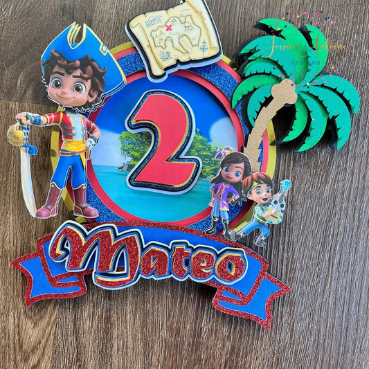 Pirate of the Seas Cake Topper