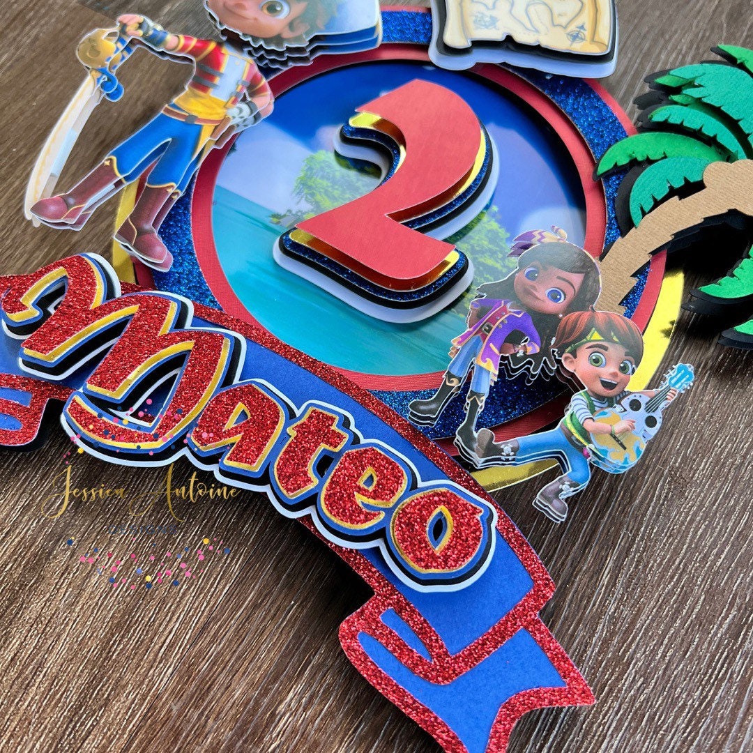 Pirate of the Seas Cake Topper
