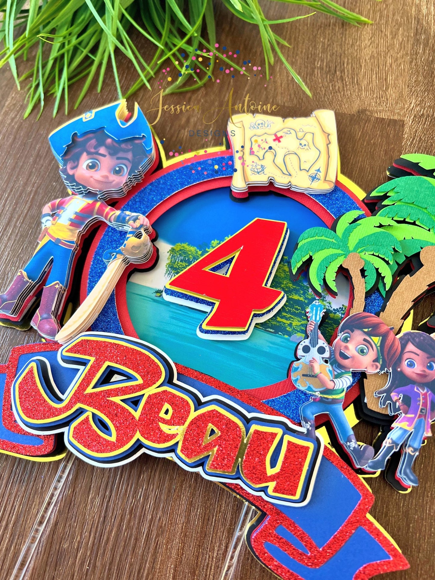 Pirate of the Seas Cake Topper