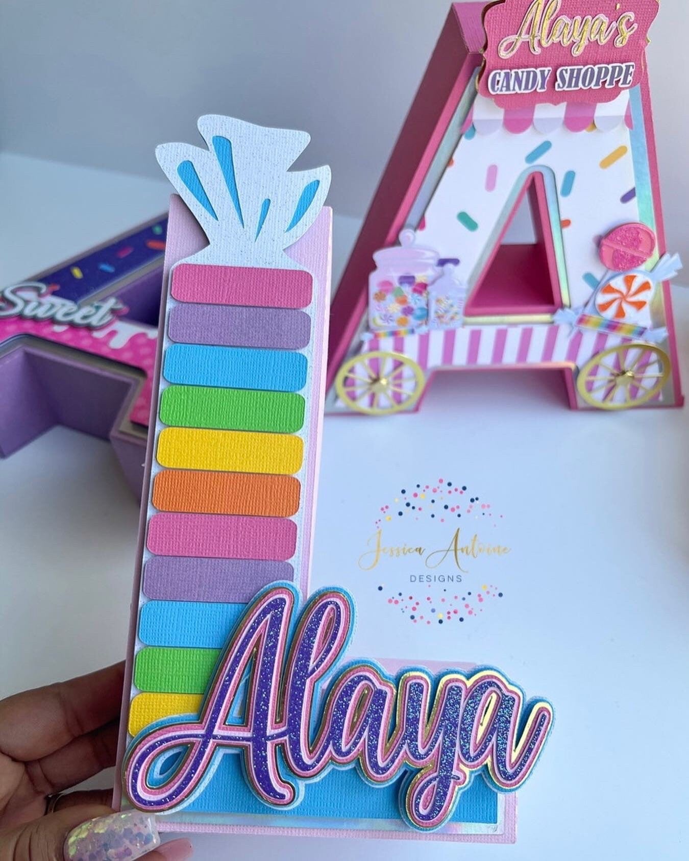 Candy 3d Letters - Candy Party Letters