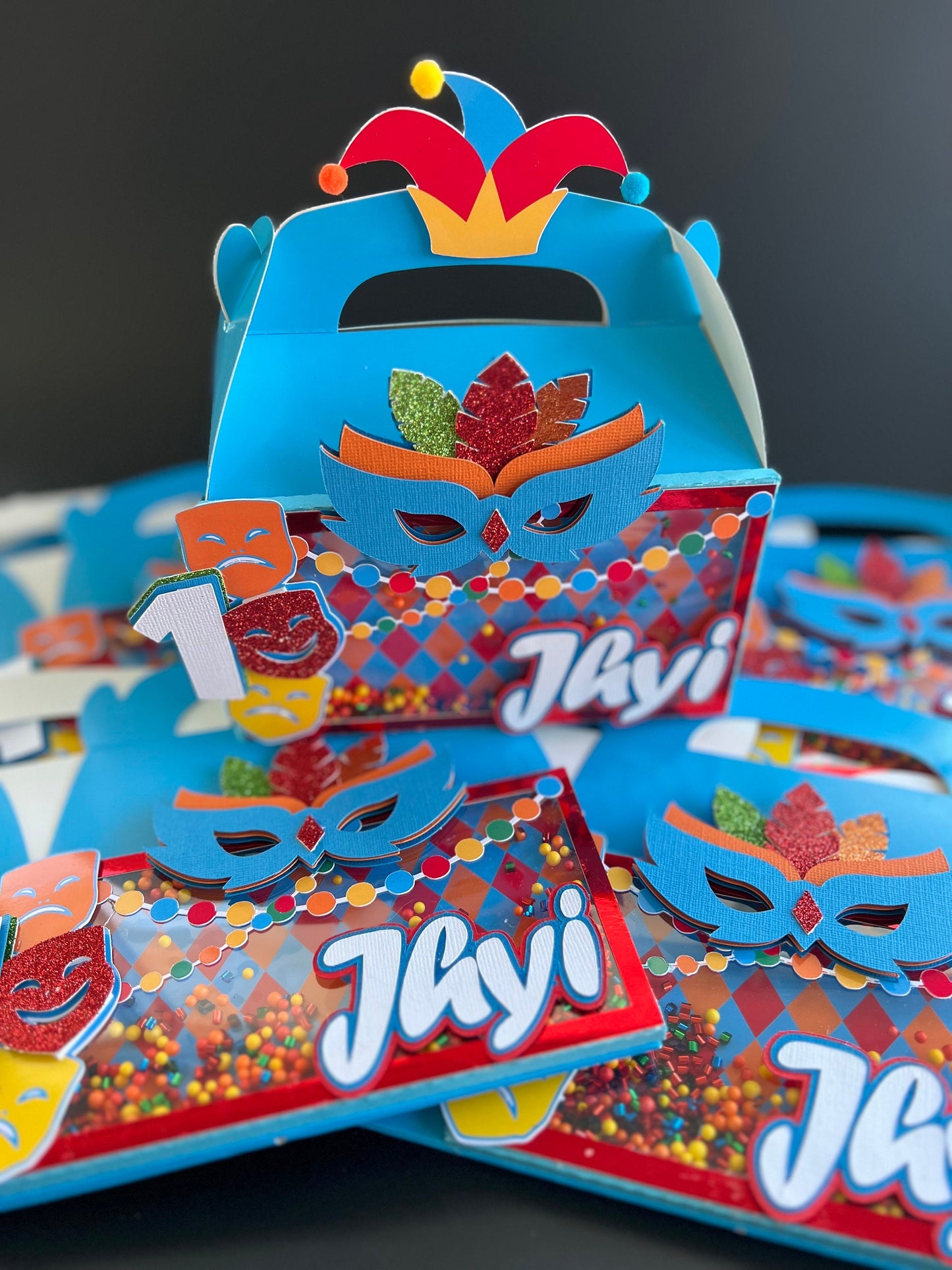 Mardi Gras Favor Box
