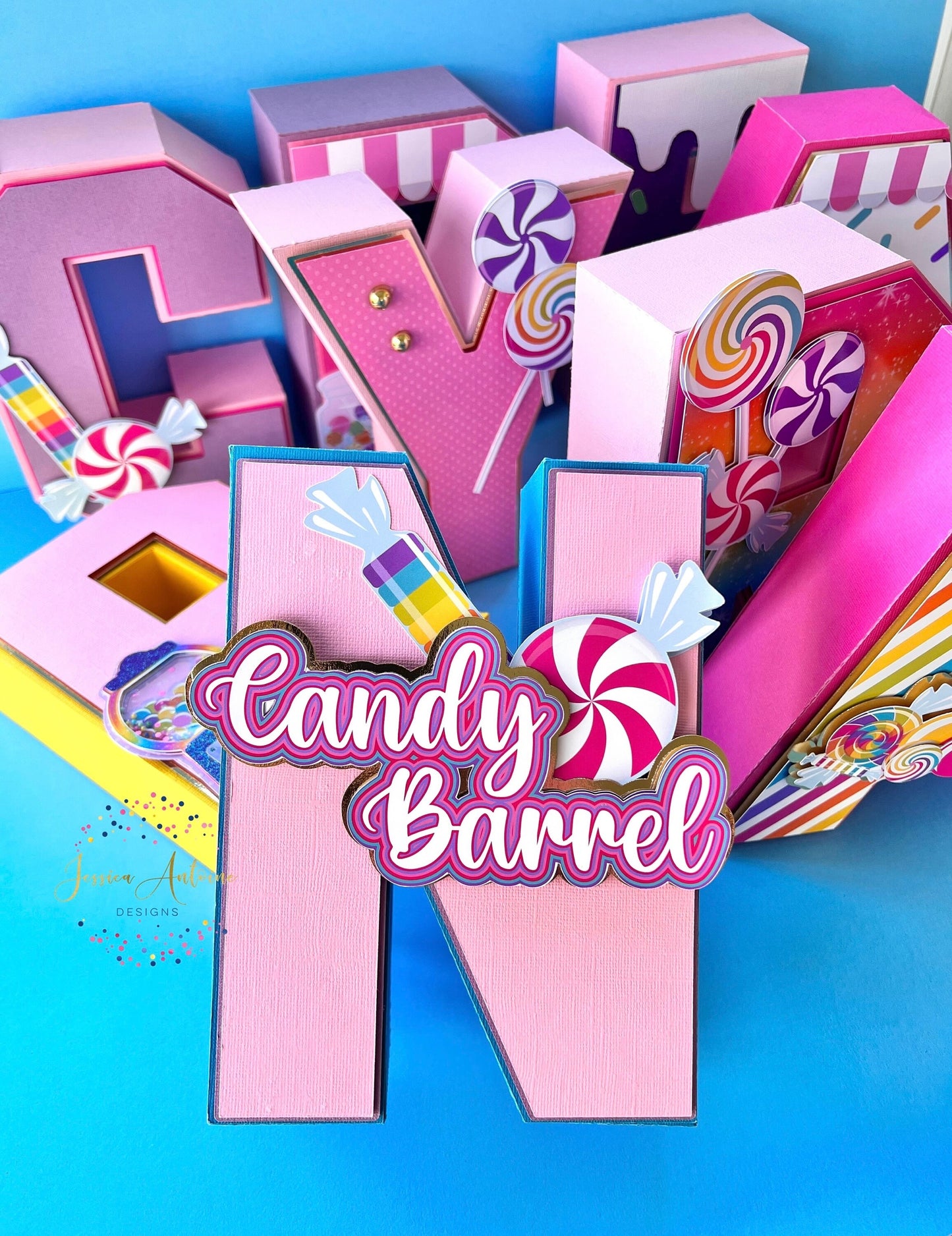Candy 3d Letters - Candy Party Letters