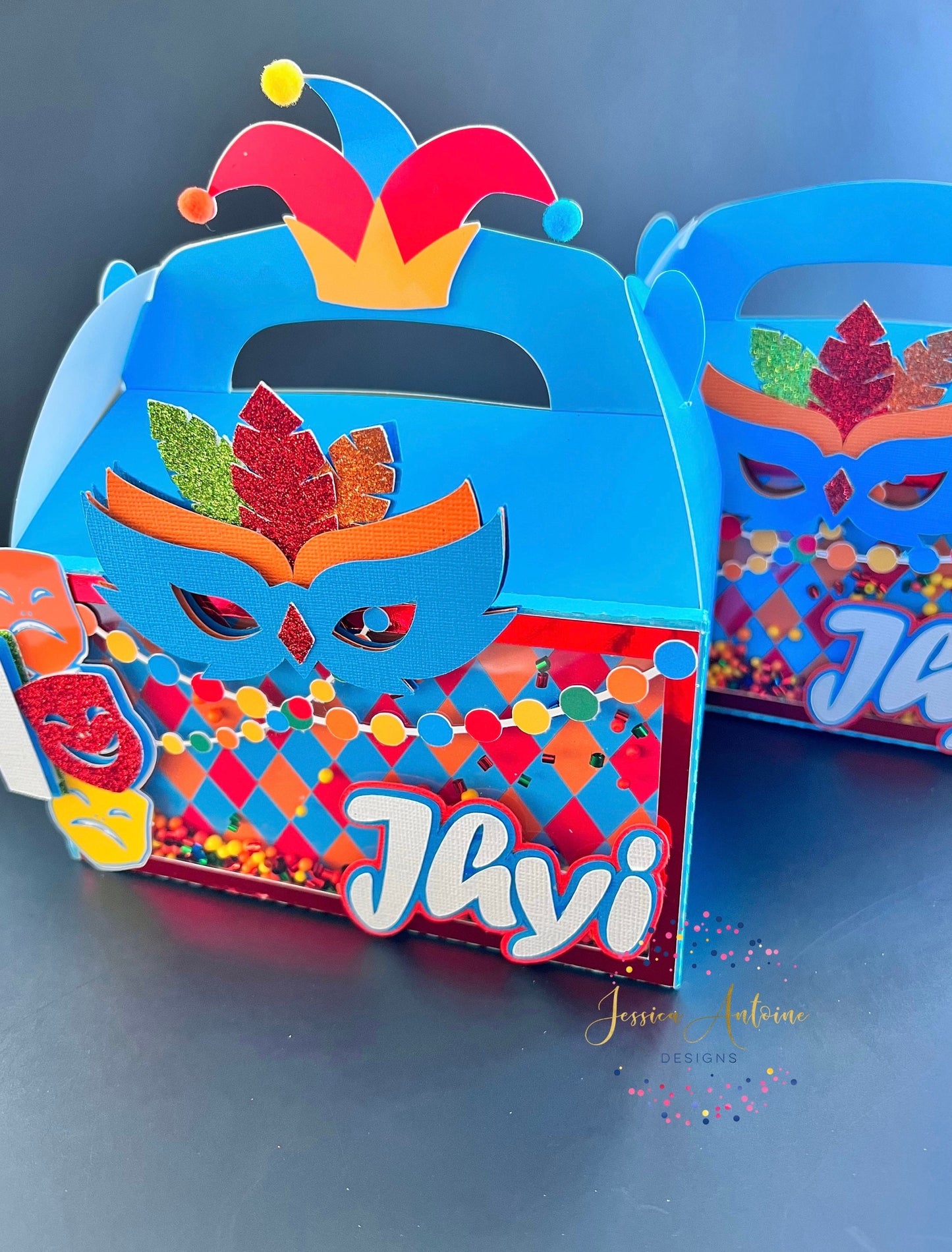 Mardi Gras Favor Box