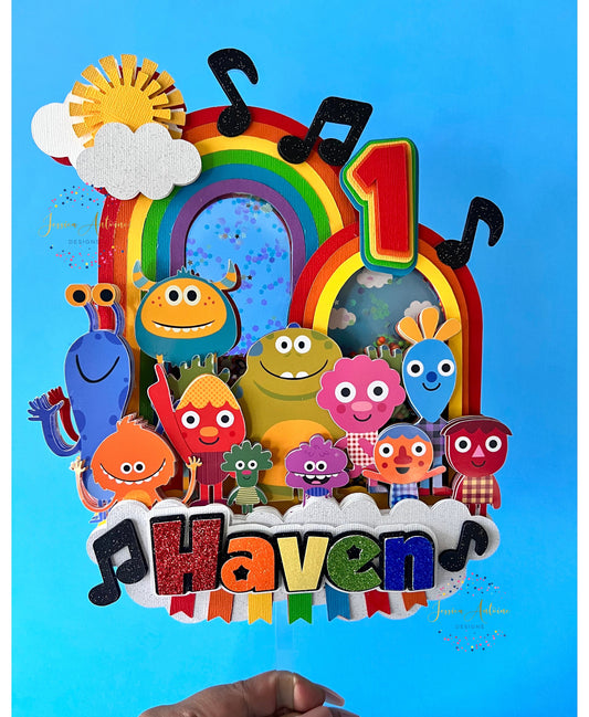 Cute Songs Shaker Cake Topper
