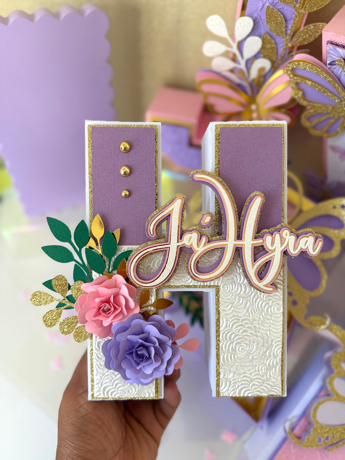 Butterfly 3D Letters