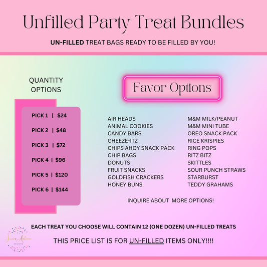 Un-filled Party Treats