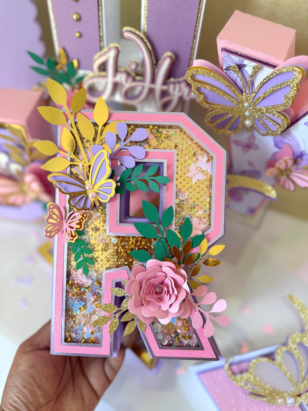 Butterfly 3D Letters