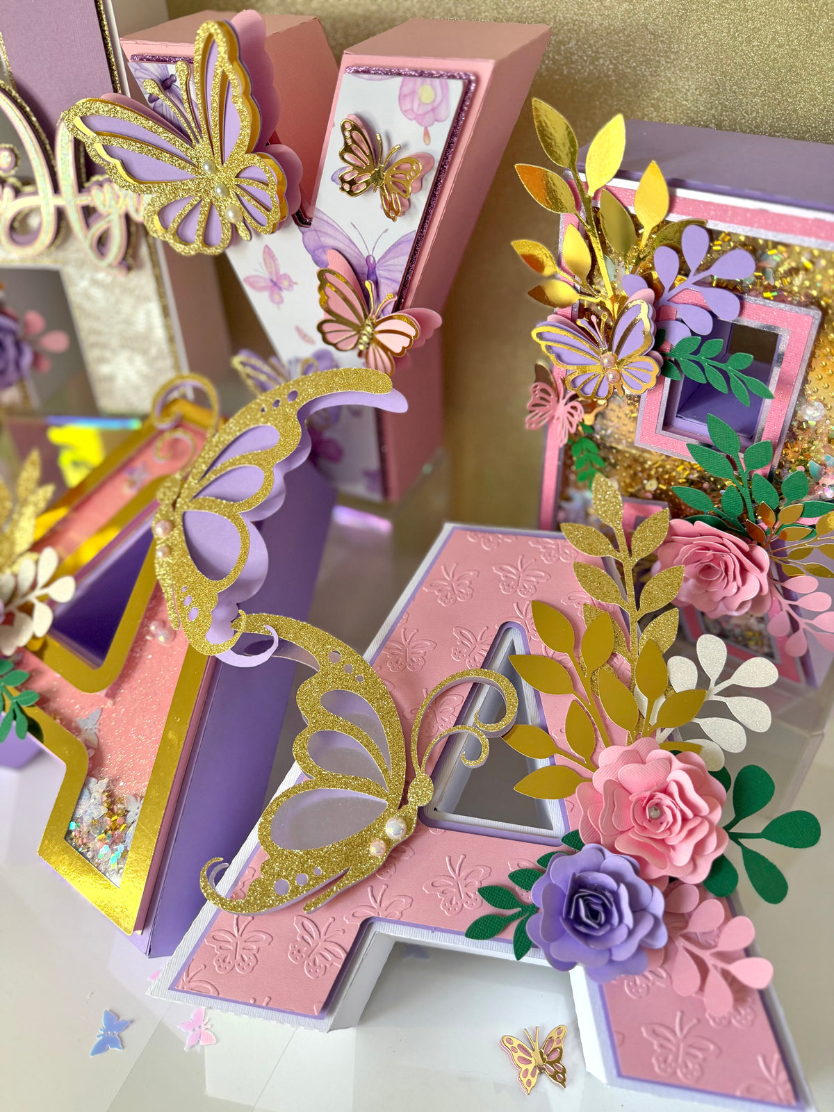 Butterfly 3D Letters