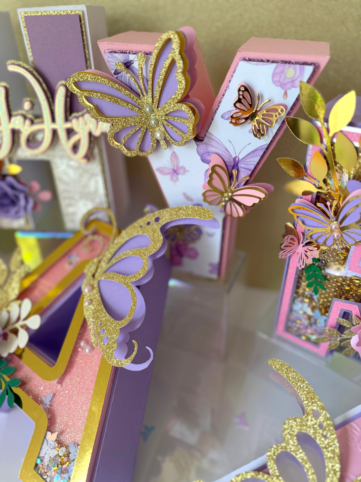 Butterfly 3D Letters