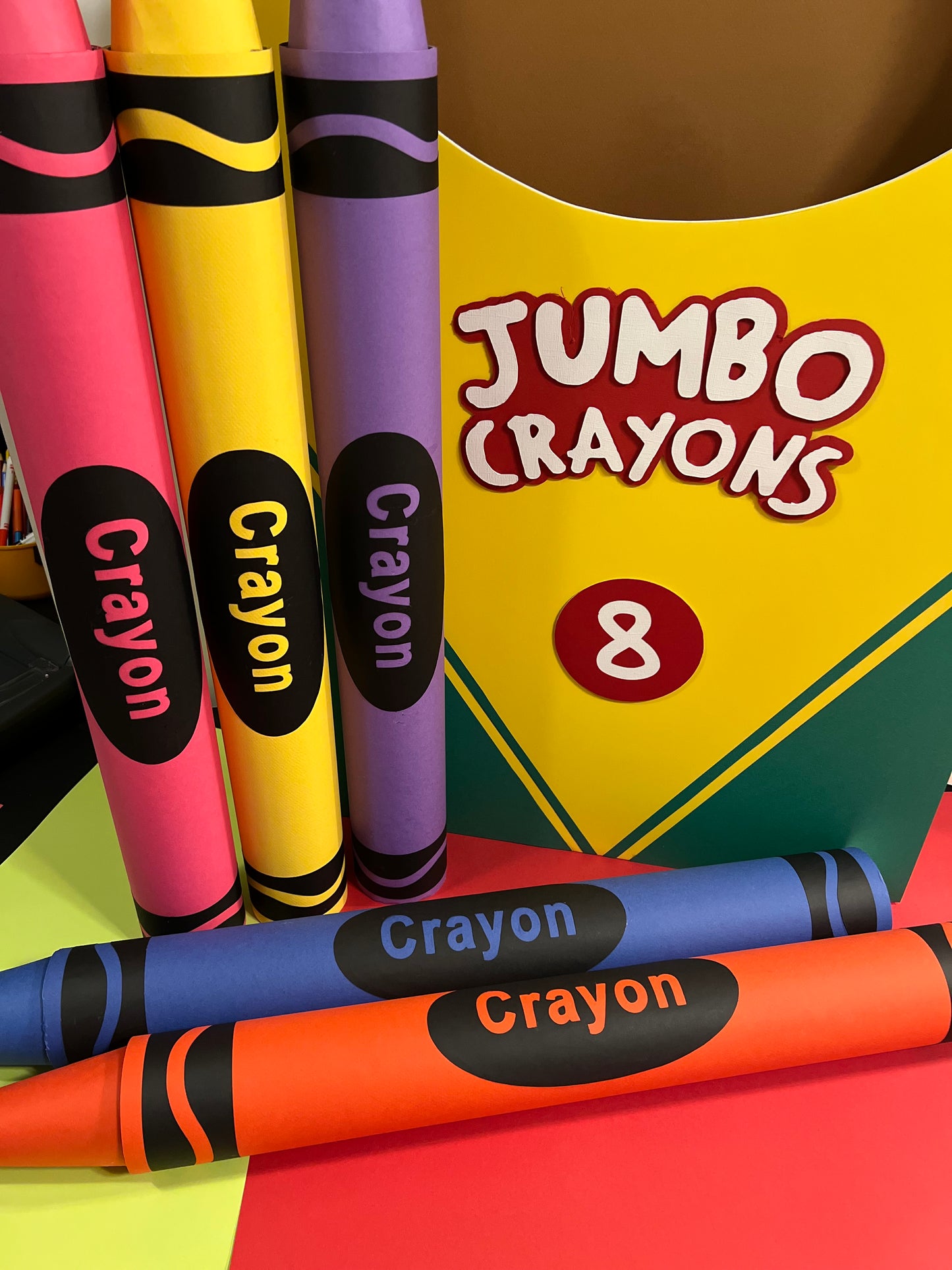 Oversized Crayon Props