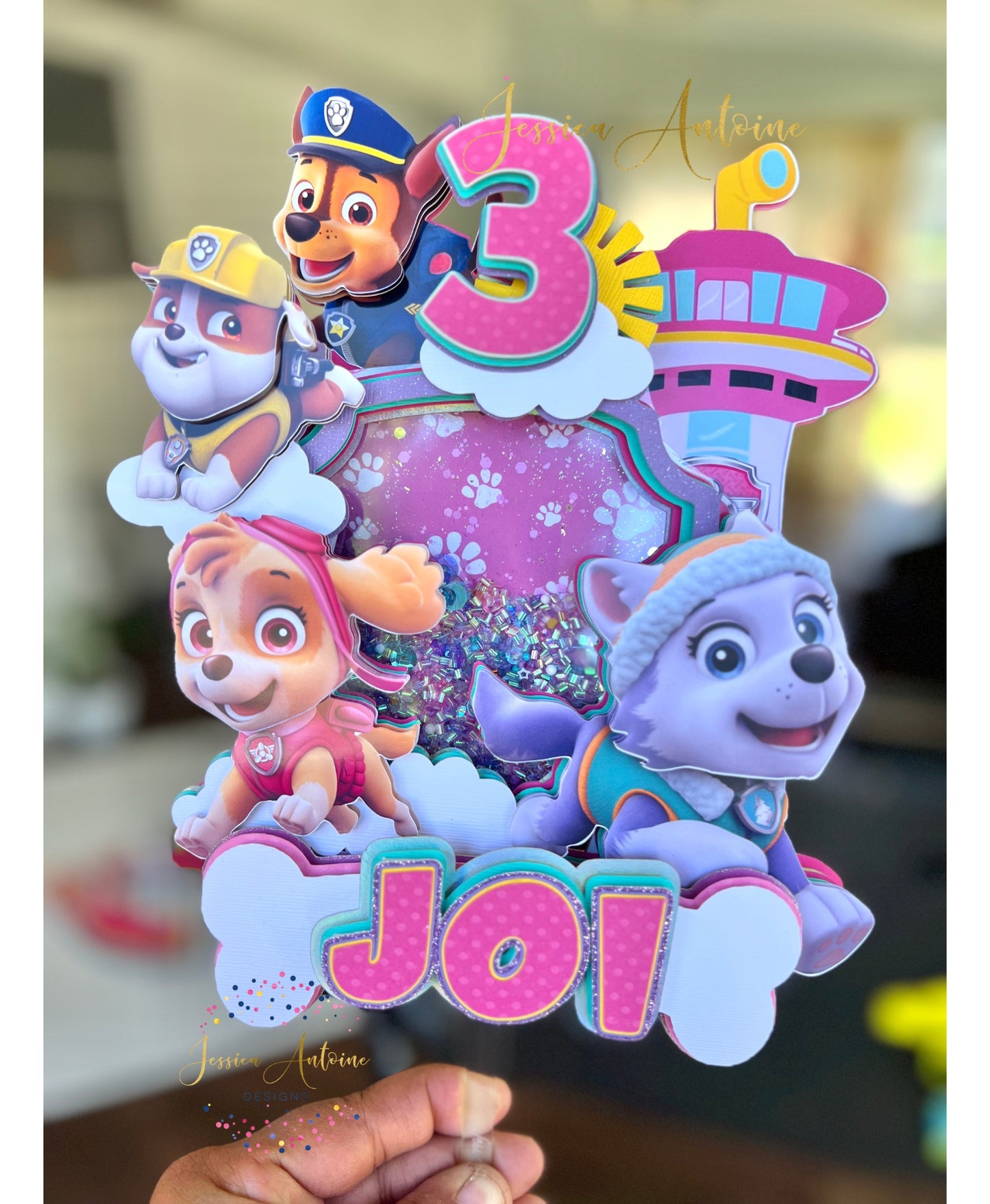 Paw Patrol Shaker Cake Topper