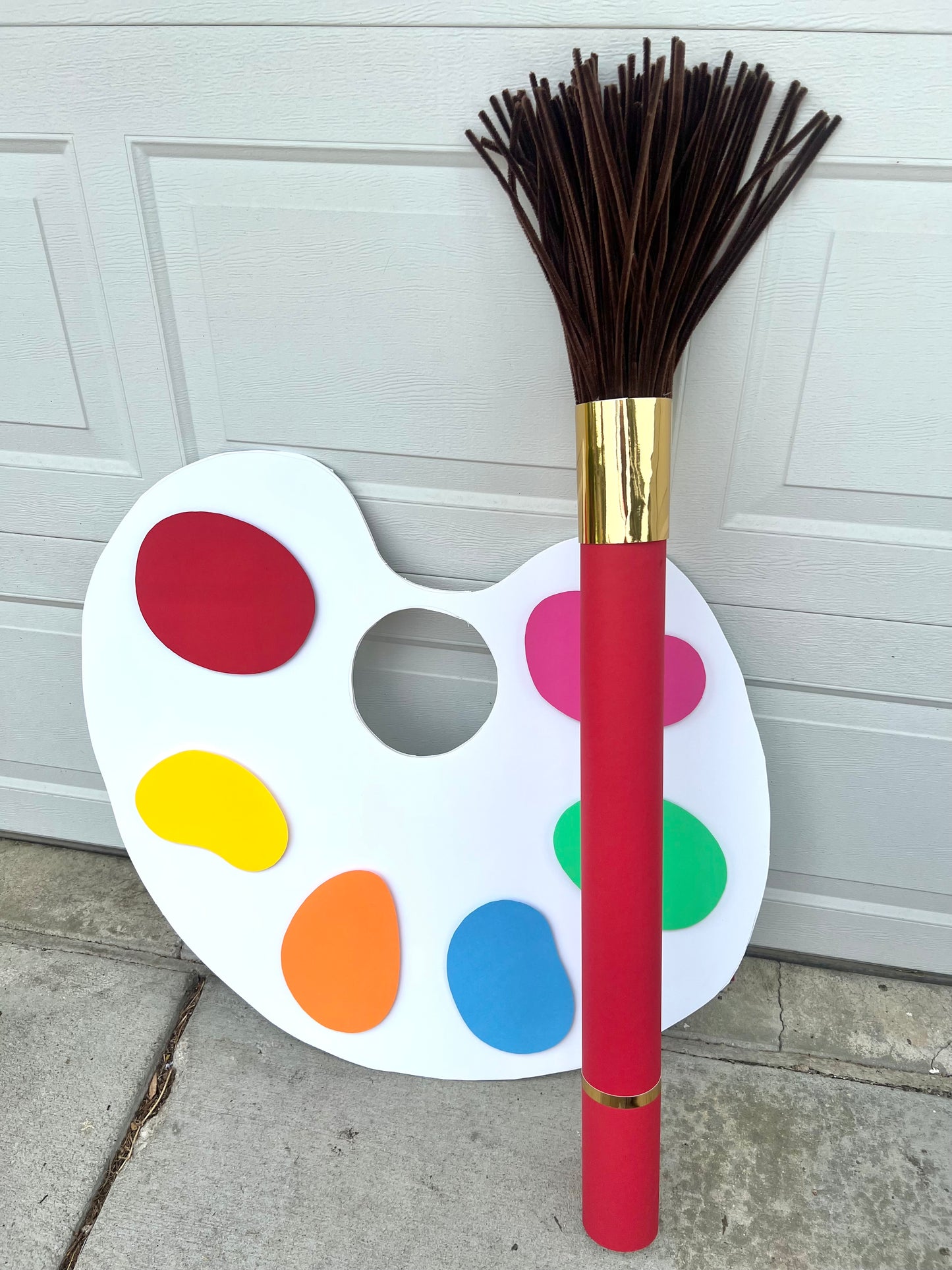 Paint Pallette and Brush Set