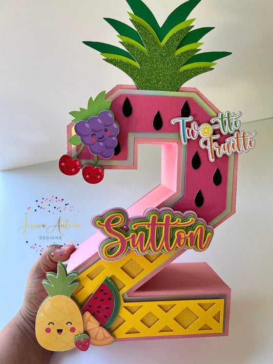 Fruit 3d Letters - Fruit Party Letters
