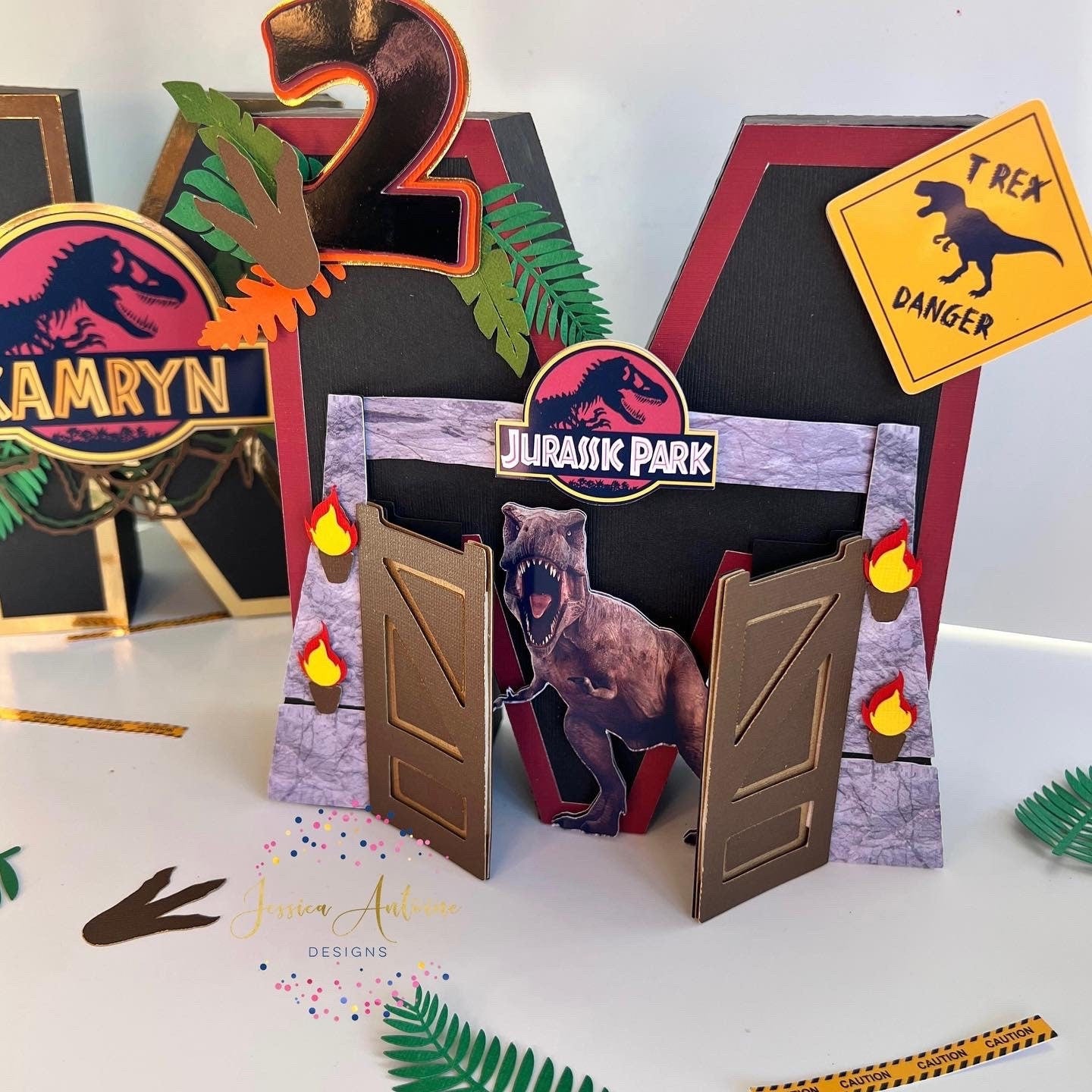 Jurassic Park 3d Letters - Dino Party Letters