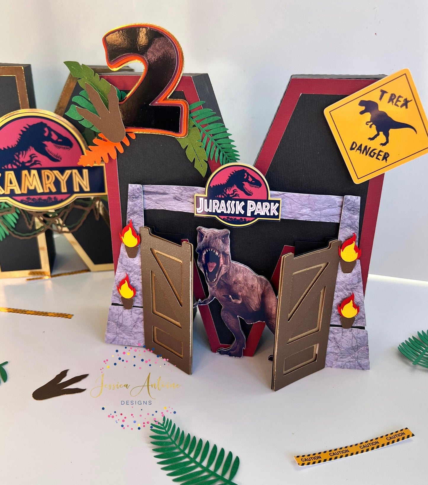 Jurassic Park 3d Letters - Dino Party Letters