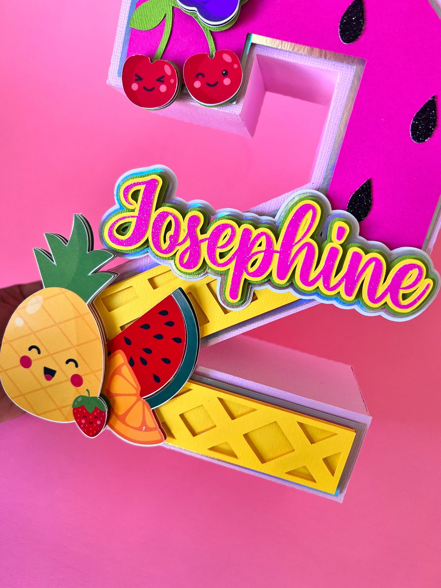Fruit 3d Letters - Fruit Party Letters