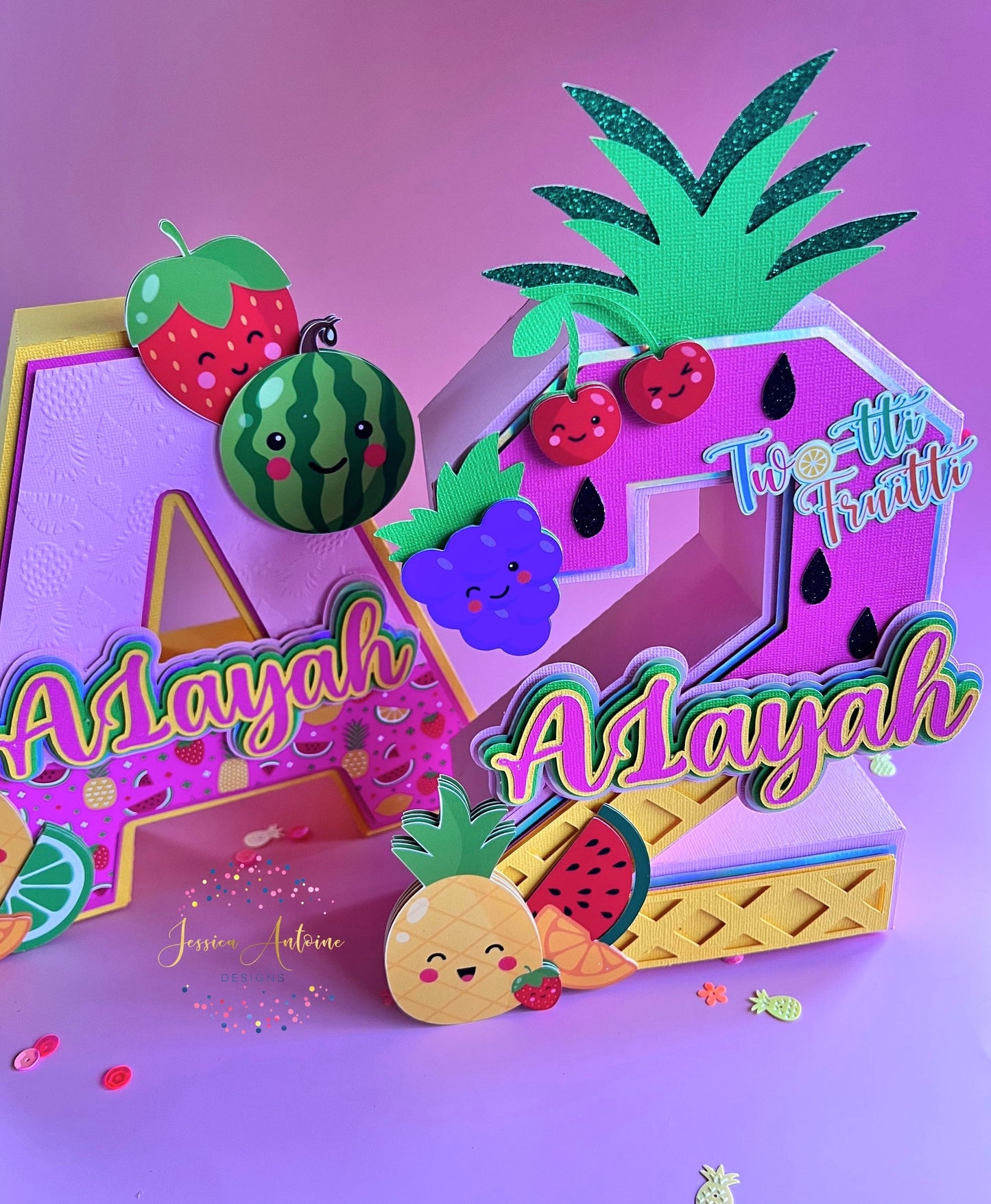 Fruit 3d Letters - Fruit Party Letters