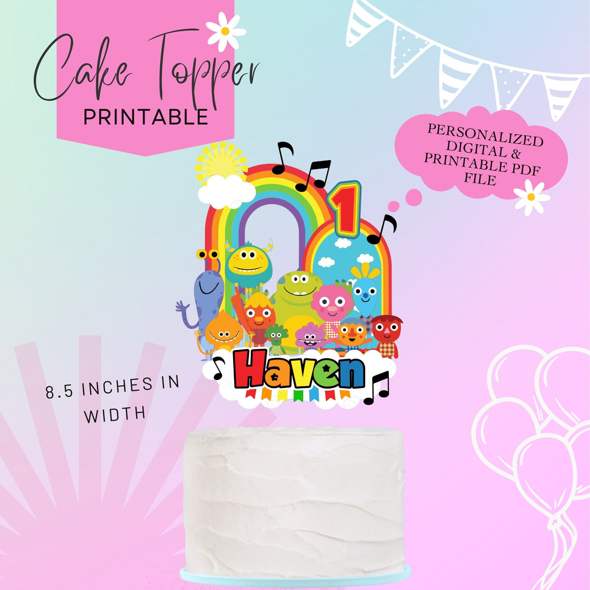 Super Simple Songs Digital Cake Topper - Printable Cake Topper ...