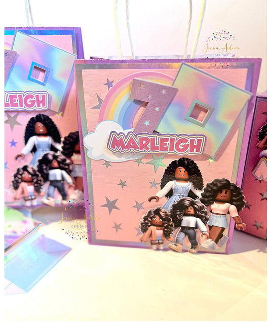 Gamer Girl Gift Bags - Gamer Girl Favor Bags