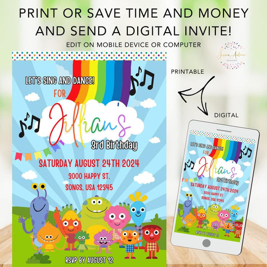 Super Simple Songs Digital Printable Invitation