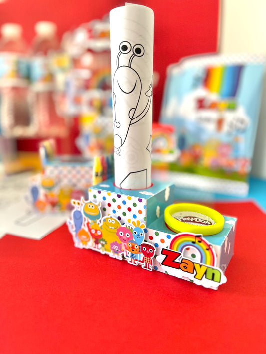 Super Simple Songs Activity Box -  Play Dough Box - Coloring Page with Crayons