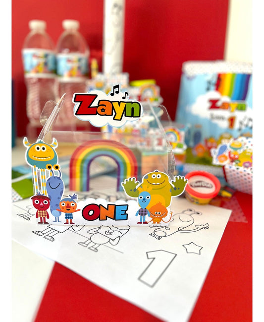 Super Simple Songs Clear Favor Box - Noodle and Pals Birthday - Super Simple Songs Party Favor