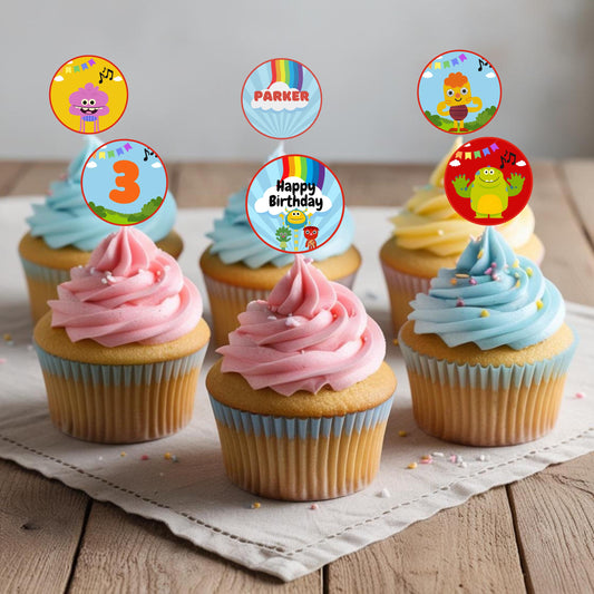Super Simple Songs Cupcake Toppers- Editable Printable Customizable