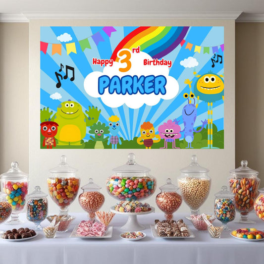 Super Simple Songs Backdrop- Editable Printable Customizable