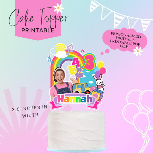 Ms Rachel Party Digital Cake Topper - Made to Order- Printable Cake Topper